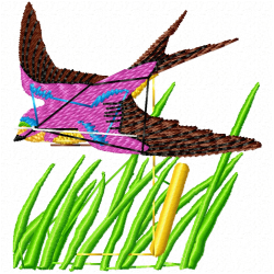 Small Birds Embroidery Design 4